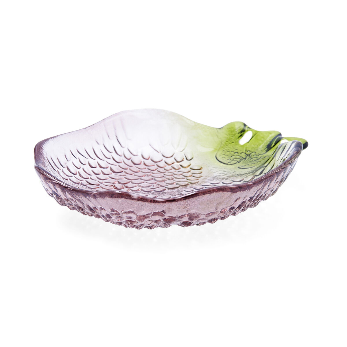 Tallrik Quid Acid Purpur Granatäpple 21 x 17 x 5 cm Glas (6 antal) - 2