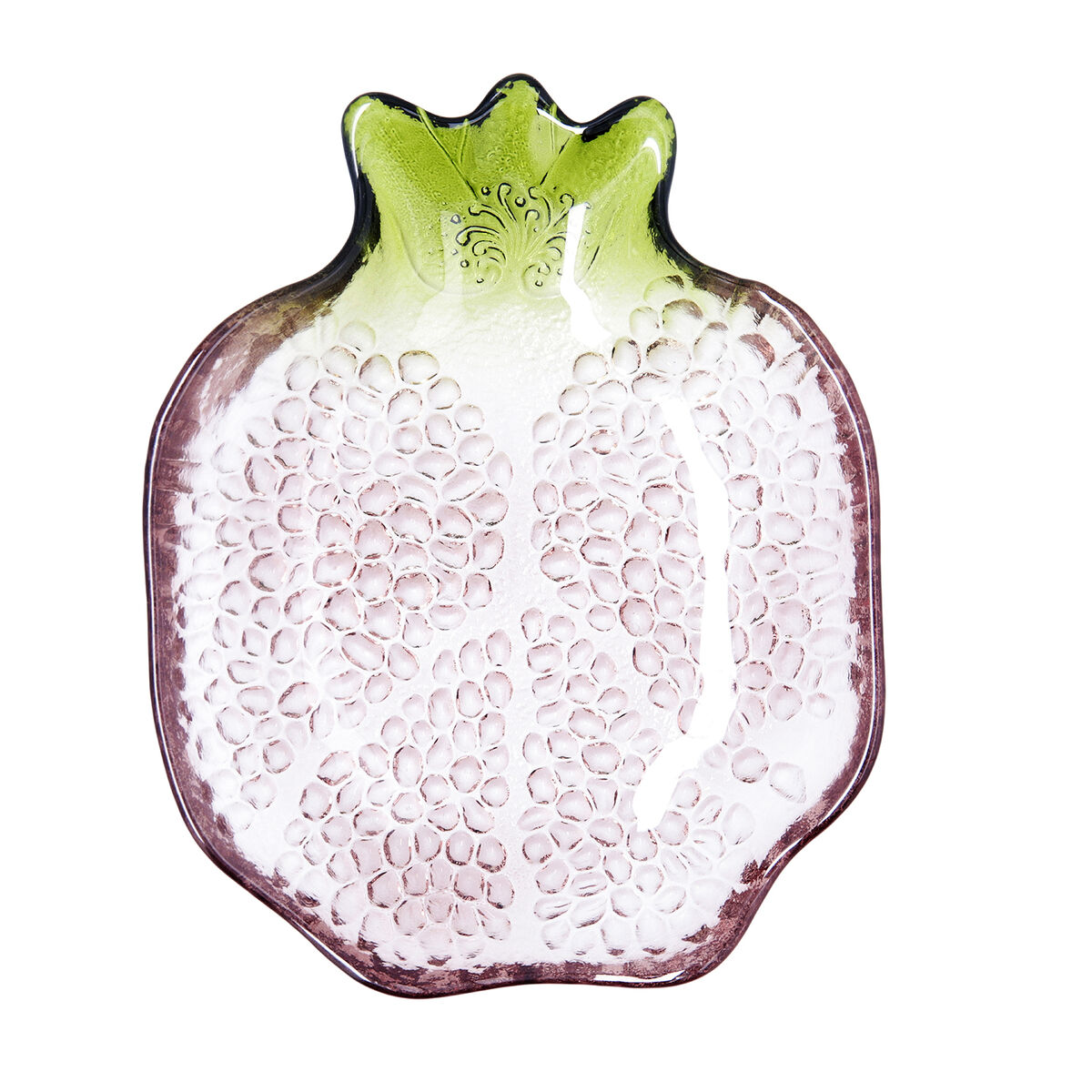 Tallrik Quid Acid Purpur Granatäpple 21 x 17 x 5 cm Glas (6 antal) - 3