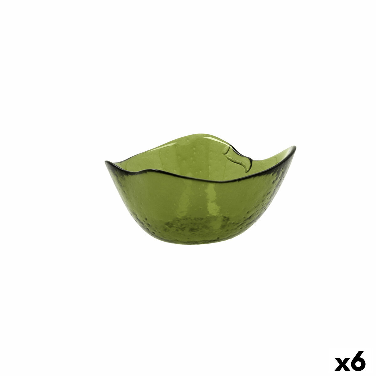 Skål Quid Acid Äpple 13 x 11,5 x 6 cm Grön Glas (6 antal)