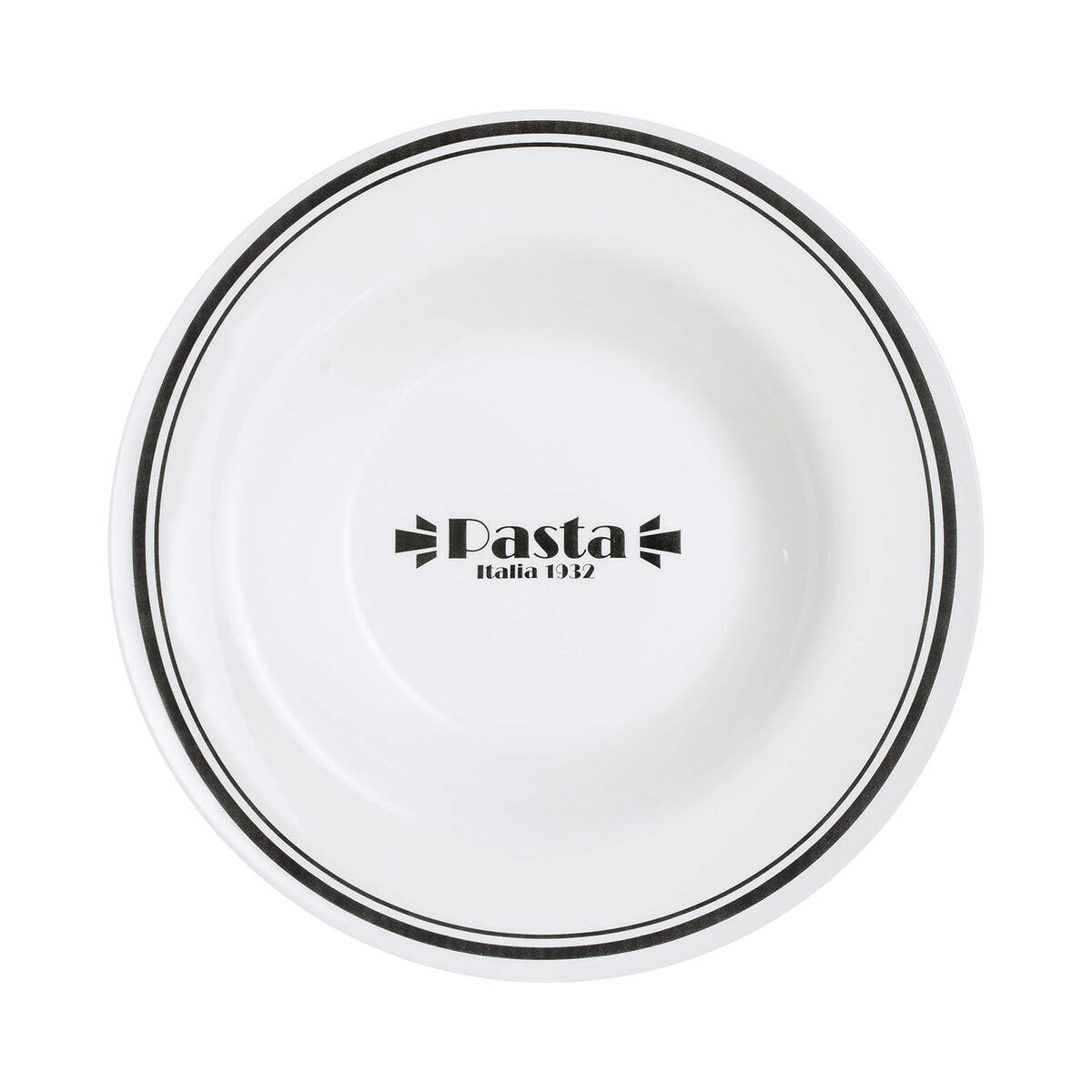 Pastatallrik Luminarc Friends Time Bistro Vit/Svart Glas 28,5 cm (12 antal) - 2