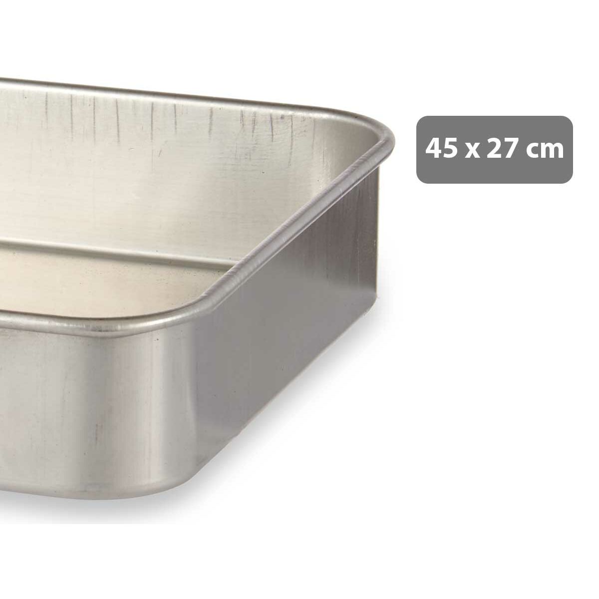 Ugnsbleck Silvrig Aluminium (27 x 5 x 45 cm) - 4