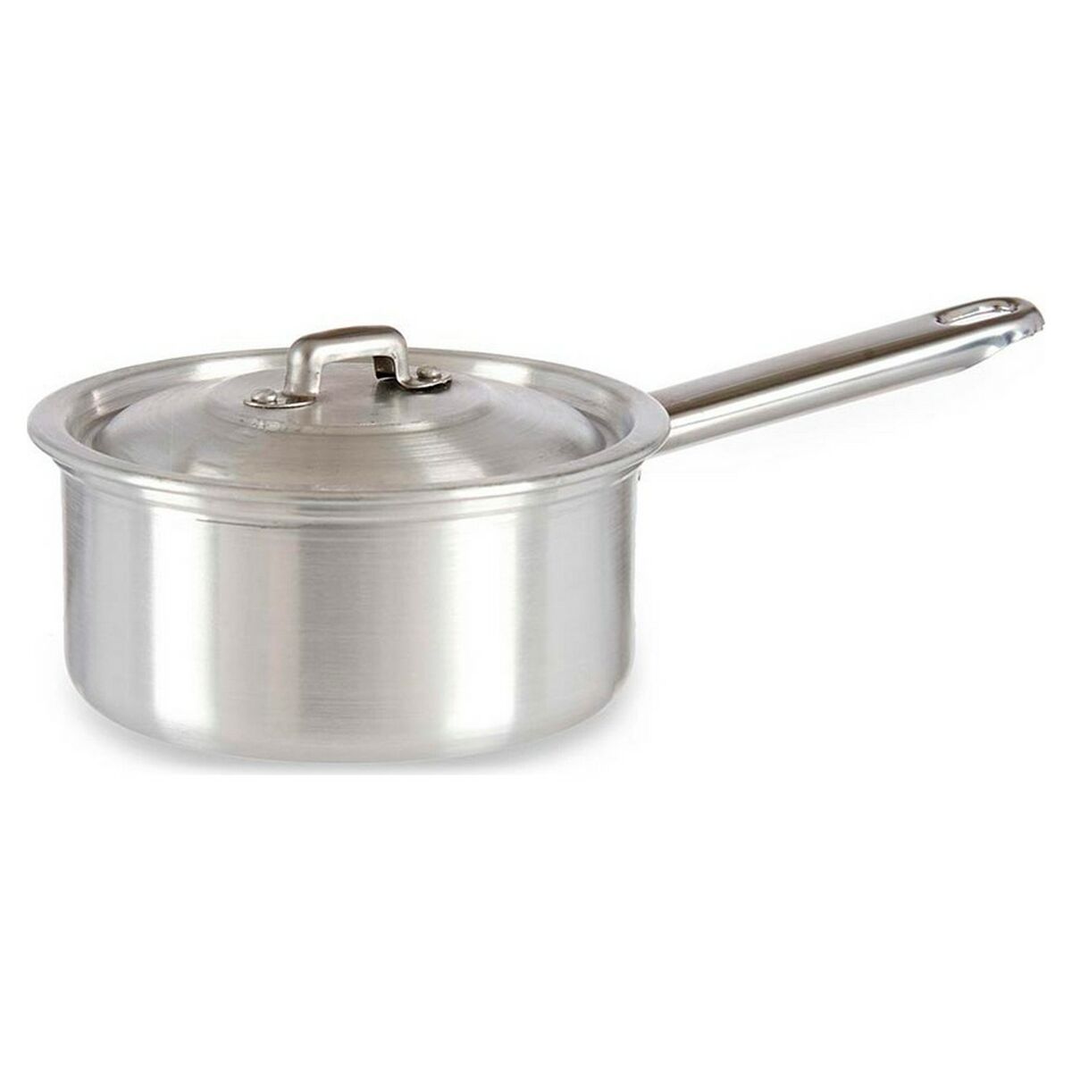 Kastrull med lock Silvrig Aluminium 1 L (16 x 8 x 29 cm) - 2