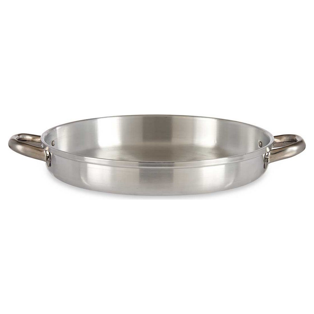 Djup stekpanna med handtag Silvrig Aluminium (30 x 5 x 40 cm)