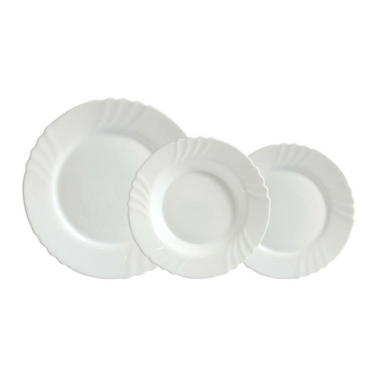 Matservis Bormioli Ebro Vit Glas 18 Delar