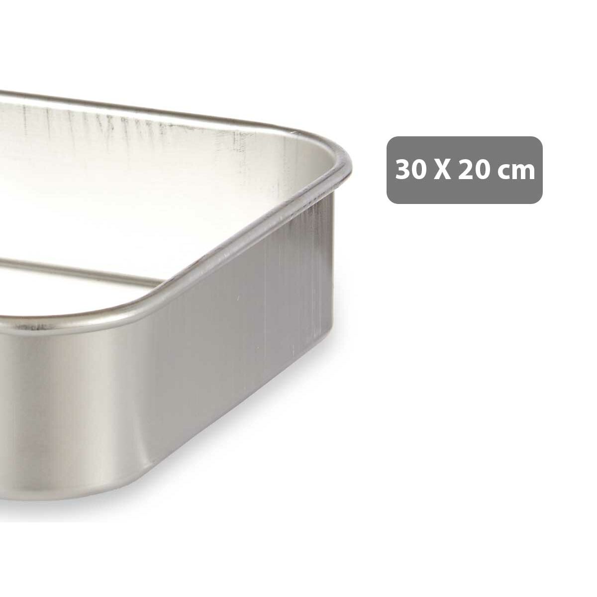 Ugnsbleck Silvrig Aluminium (20 x 5,5 x 30 cm) - 3
