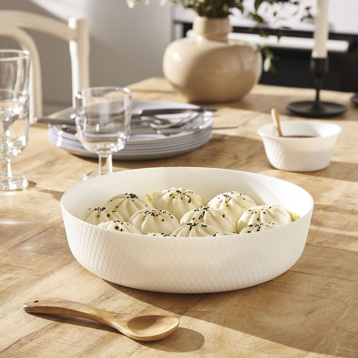 Servingsfat Luminarc Smart Cuisine Vit Glas Ø 26 cm (5 antal) - 4