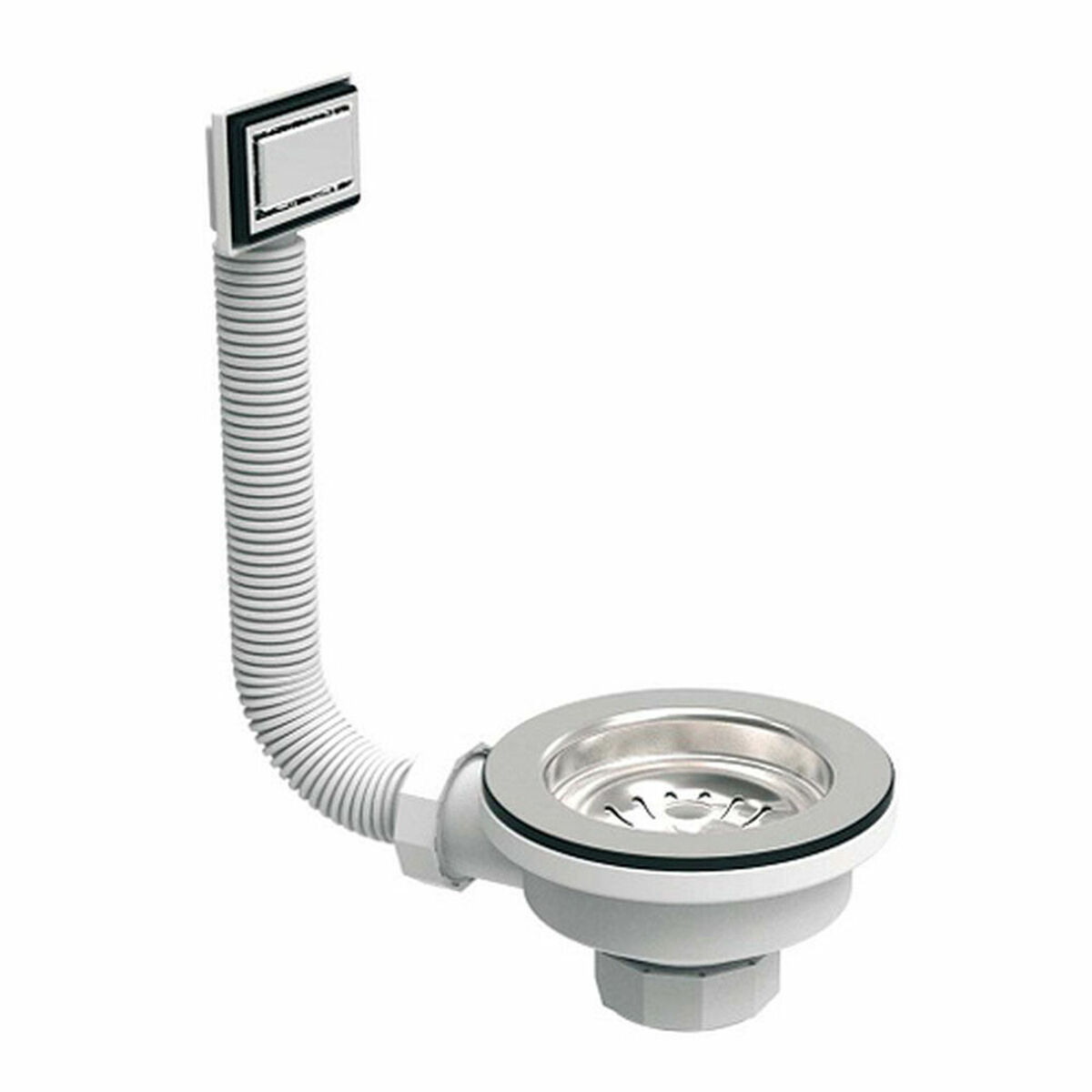 Ventil med Flexibelt Bräddavlopp för Handfat Imtersa 1.1/2" x 40mm - 2