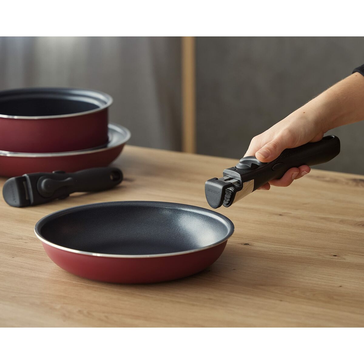Stekpanneset Bergner Click & Cook Aluminium (2 Delar) - 2