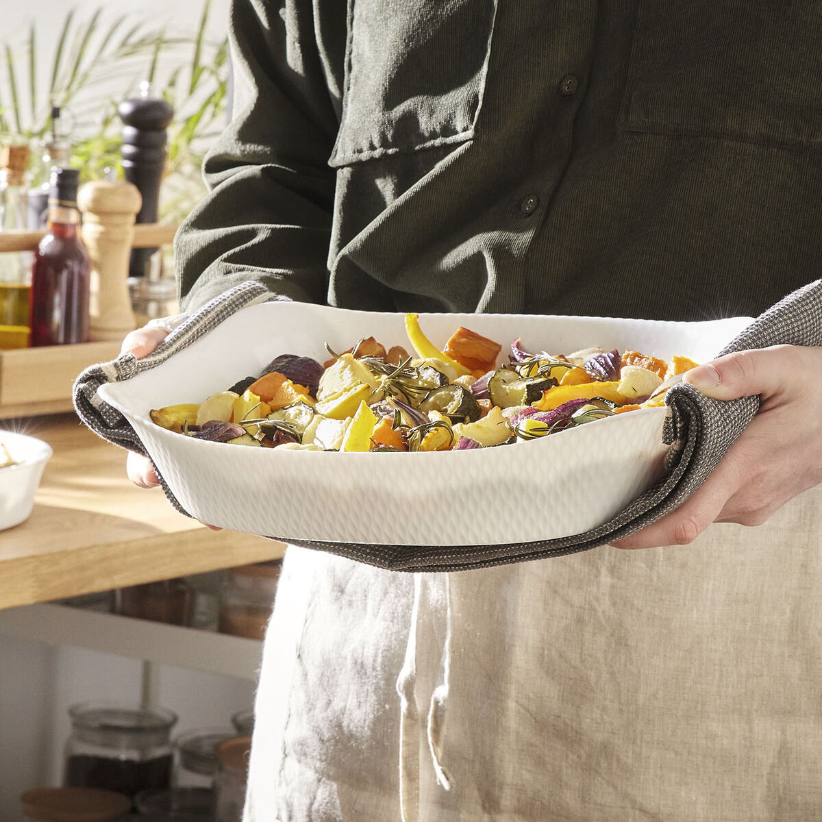 Servingsfat Luminarc Smart Cuisine Vit Glas 34 x 25 cm (6 antal) - 2