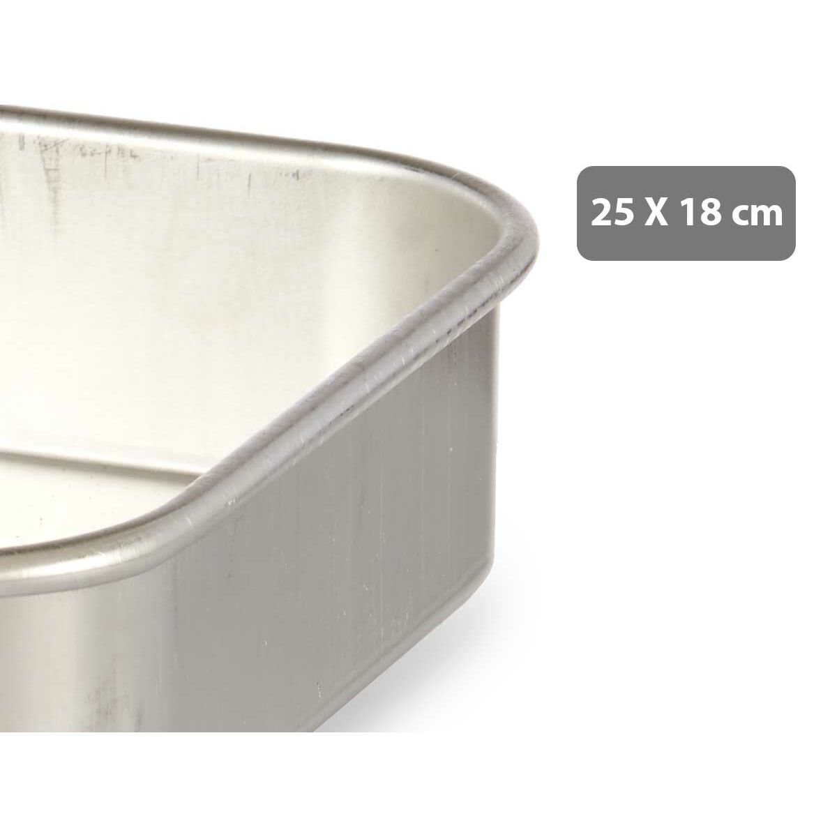 Ugnsbleck Silvrig Aluminium (18 x 5 x 25 cm) - 4