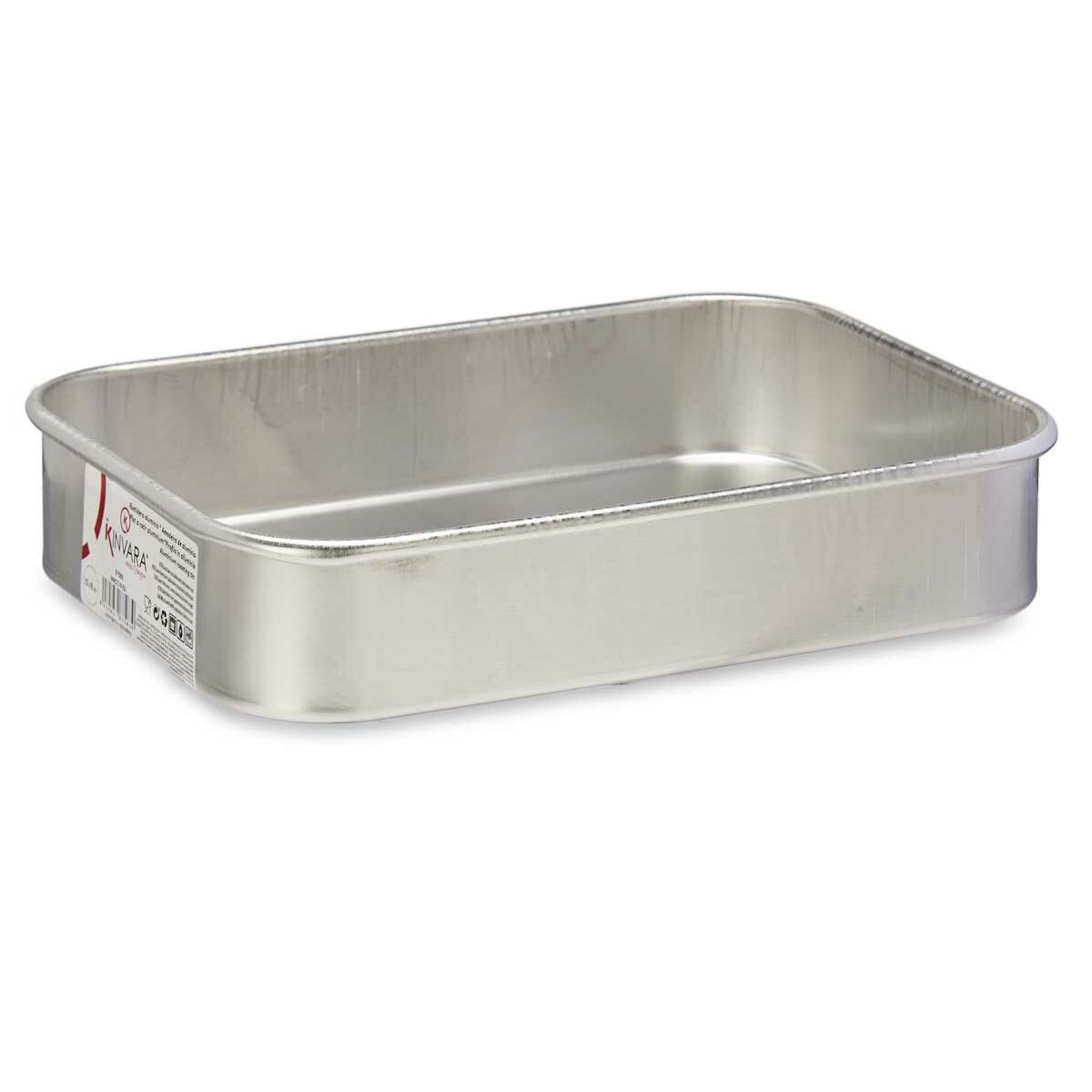 Ugnsbleck Silvrig Aluminium (18 x 5 x 25 cm) - 3