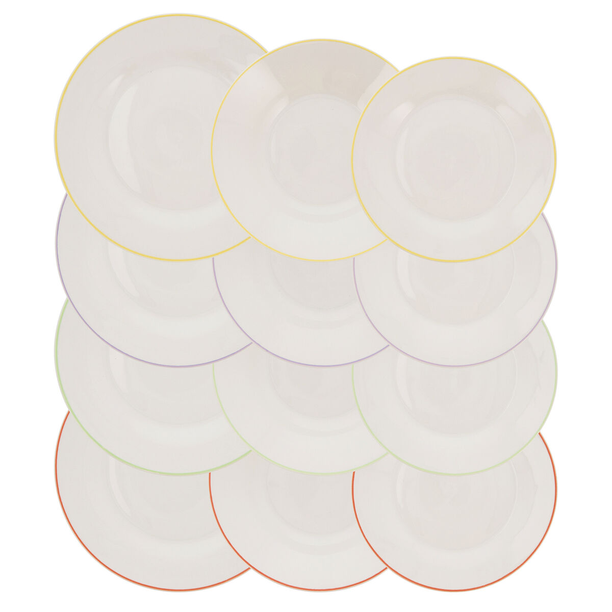 Servissats Quid Parchis Multicolour Keramik 12 Delar - 4