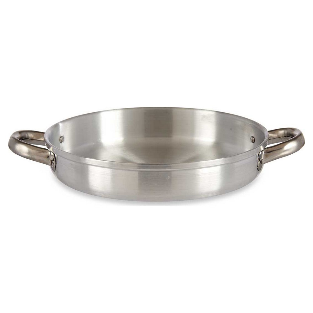 Djup stekpanna med handtag Silvrig Aluminium (25 x 5 x 33 cm)