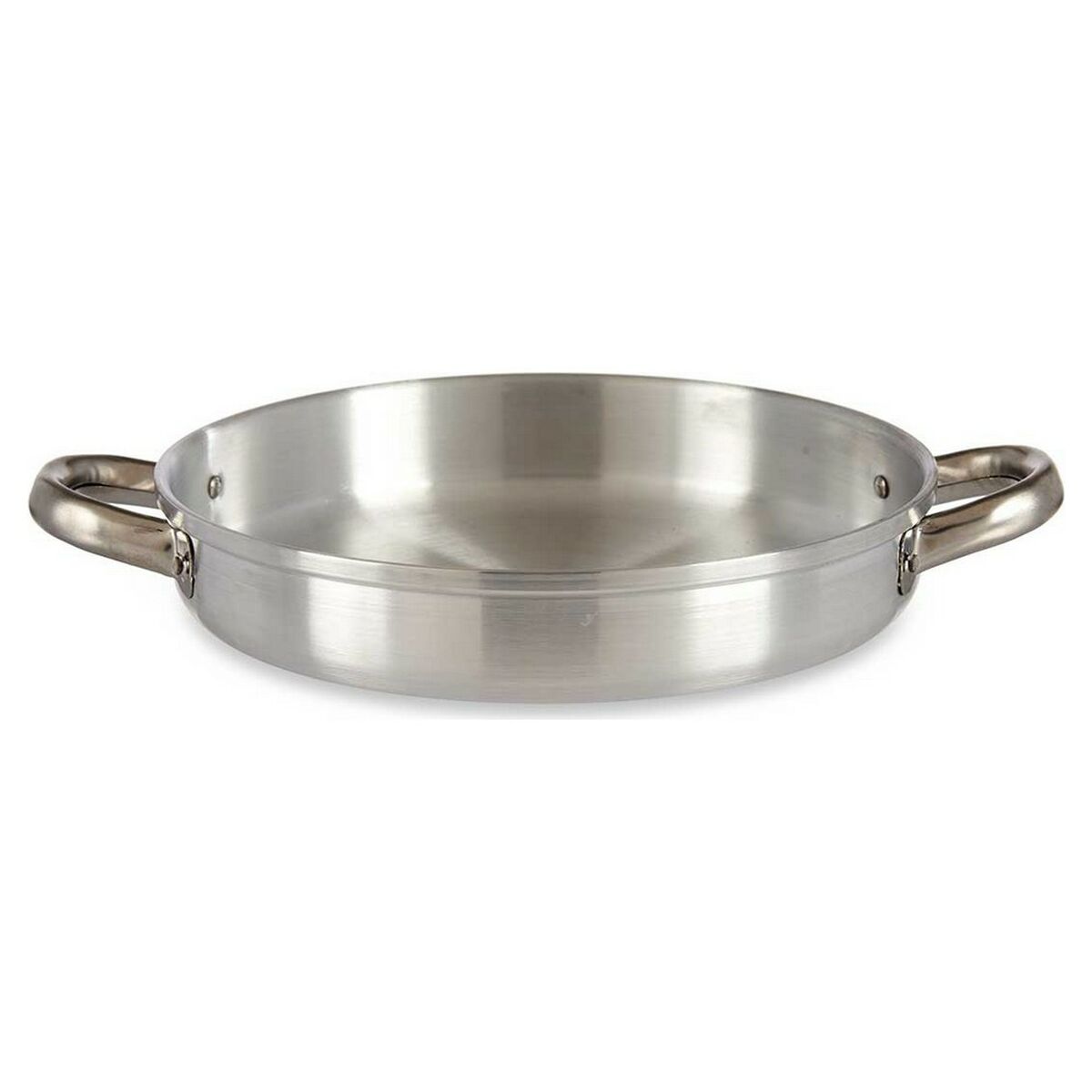 Djup stekpanna med handtag Silvrig Aluminium (25 x 5 x 33 cm) - 2