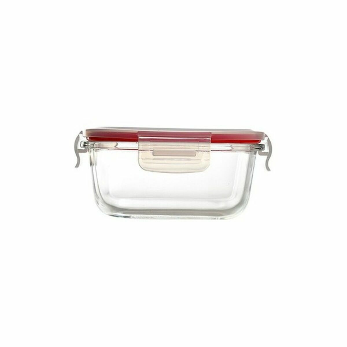 Lunchlådor, set Bergner Q4052 Fyrkantig Borosilikatglas (3 pcs) - 6