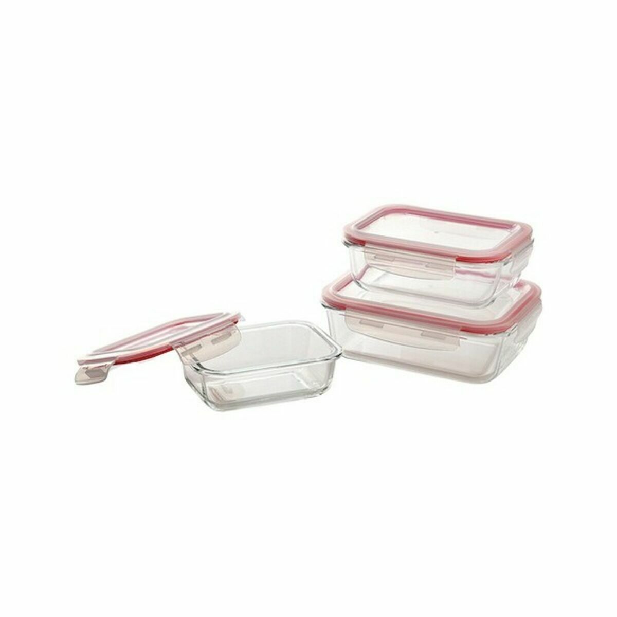 Lunchlådor, set Bergner Röd (3 pcs) - 5