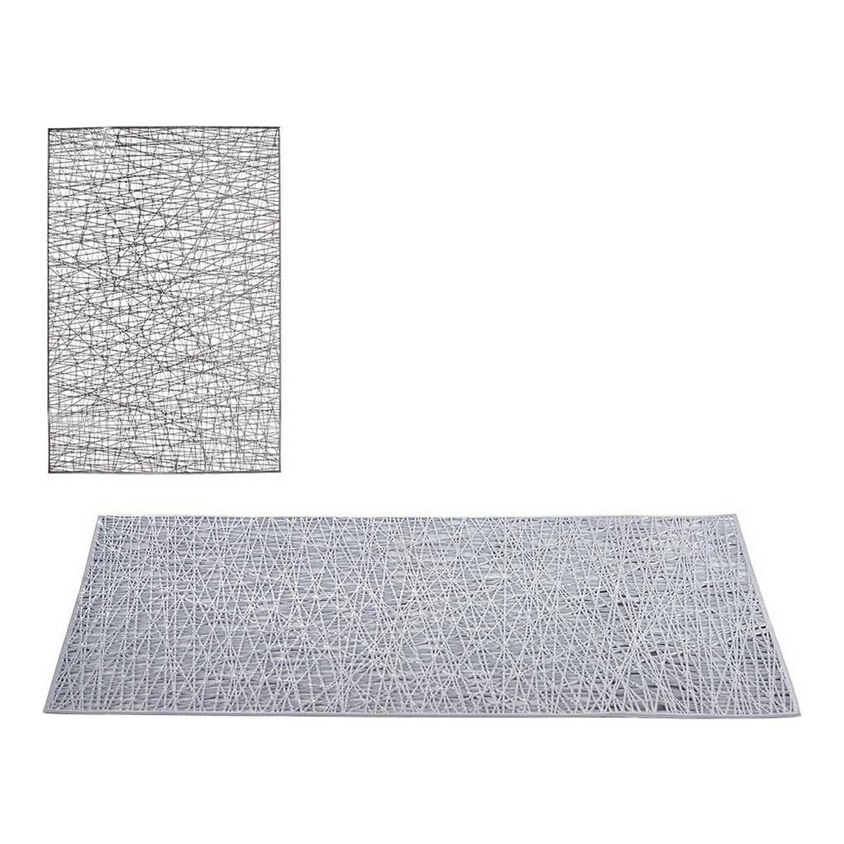 Bordsunderlägg 45 x 0,01 x 30 cm Silvrig Plast (30 x 45 cm) - 4
