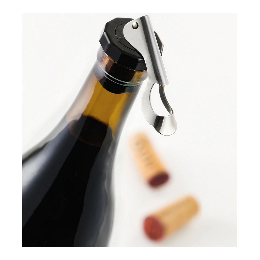 Vakuumkork till vin Rostfritt stål (2 pcs) - 2