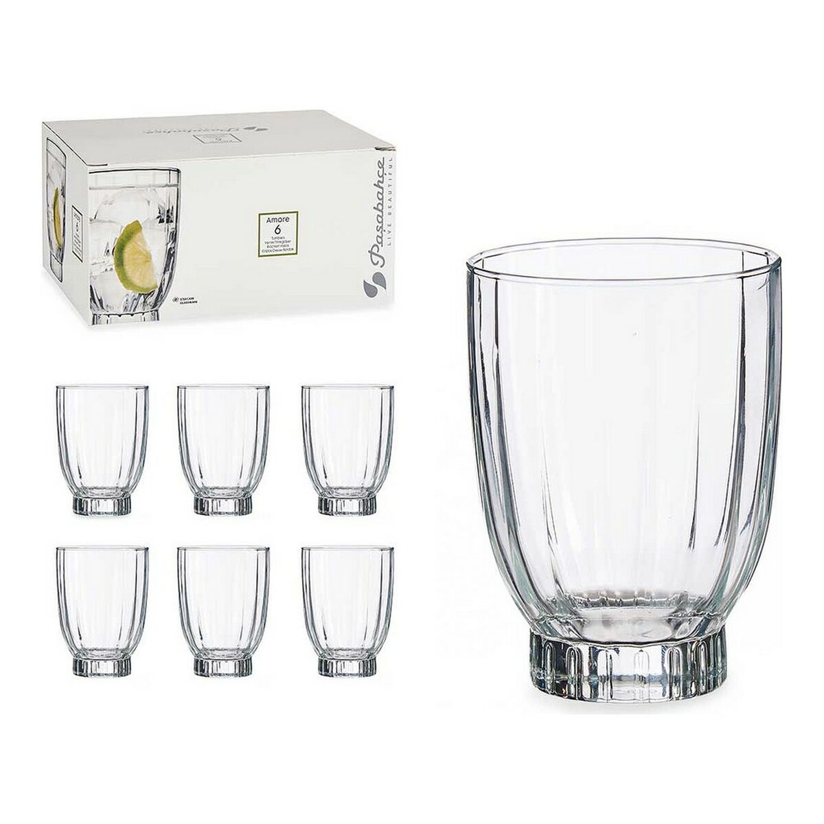 Glasset Amore Glas Transparent (330 ml) (6 pcs) - 2