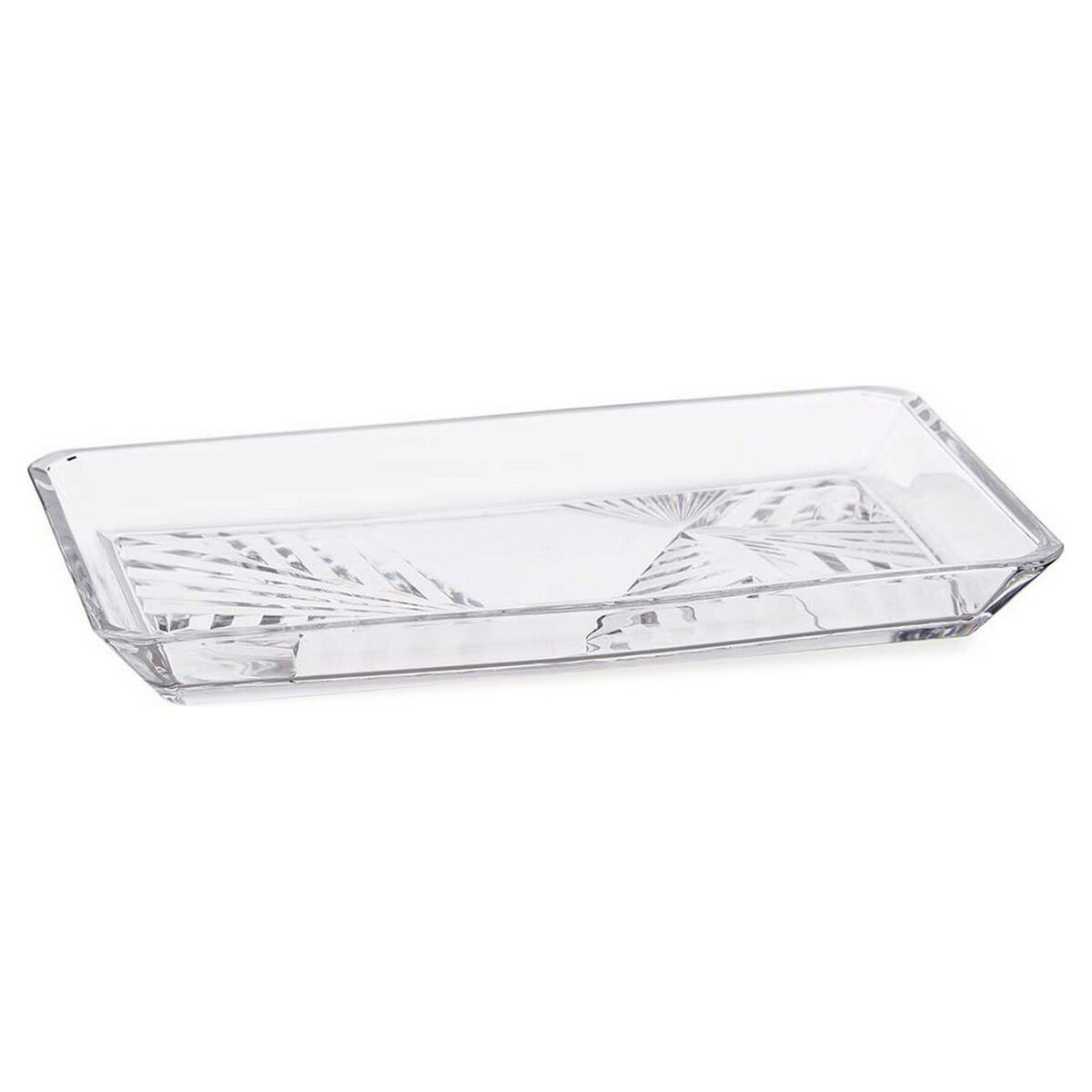 Bricka Madlen Glas Transparent (16,5 x 2,6 x 27,5 cm) - 2