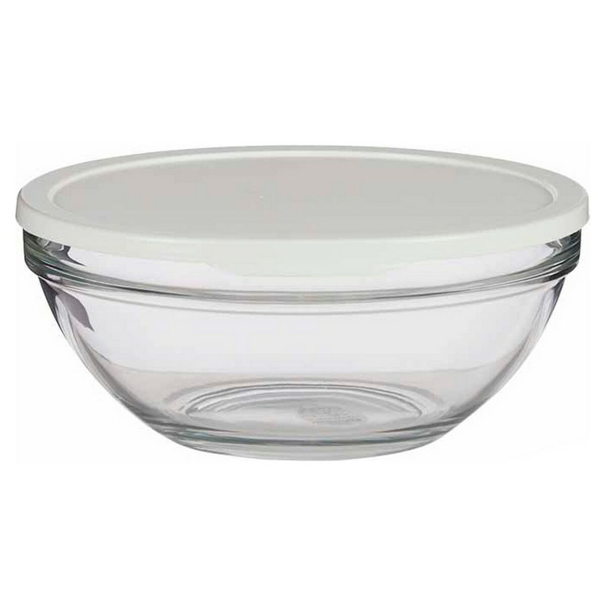 Rund matlåda med lock Plast Glas (2500 ml) - 2