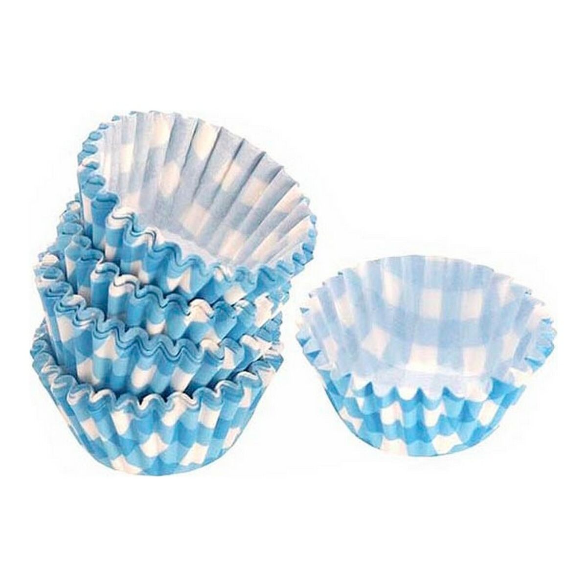 Set med Formar för Bakverk Blå Disponibel (100 pcs) - 2