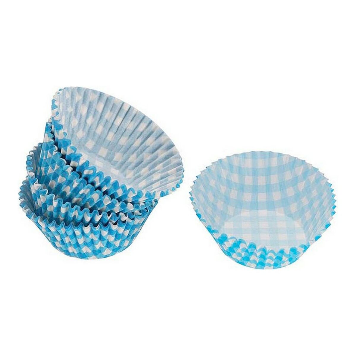 Set med Formar för Bakverk Blå Disponibel (50 pcs) - 2