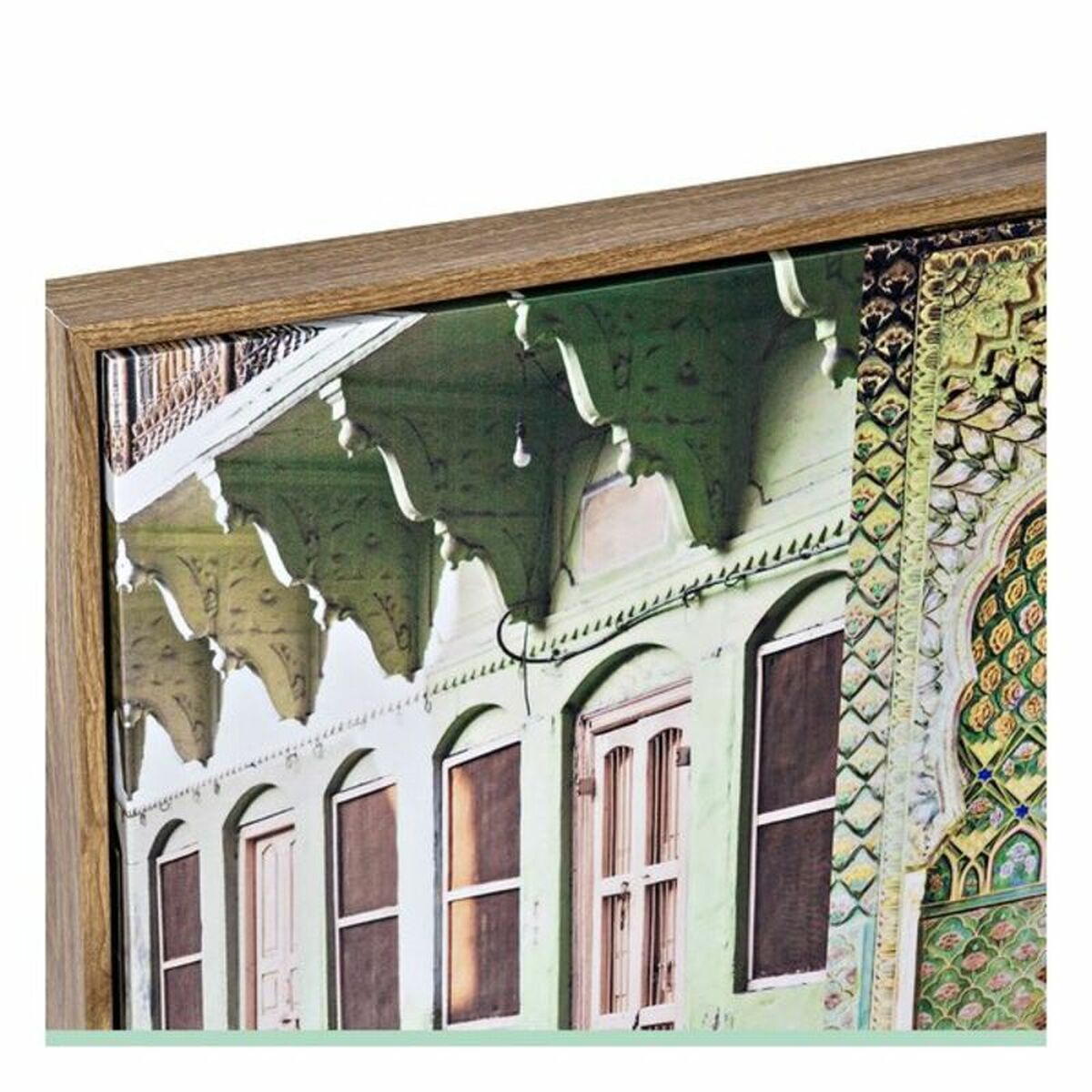 Tavla DKD Home Decor 120 x 2,3 x 40 cm Kanvas Grön polystyren (2 antal) - 5