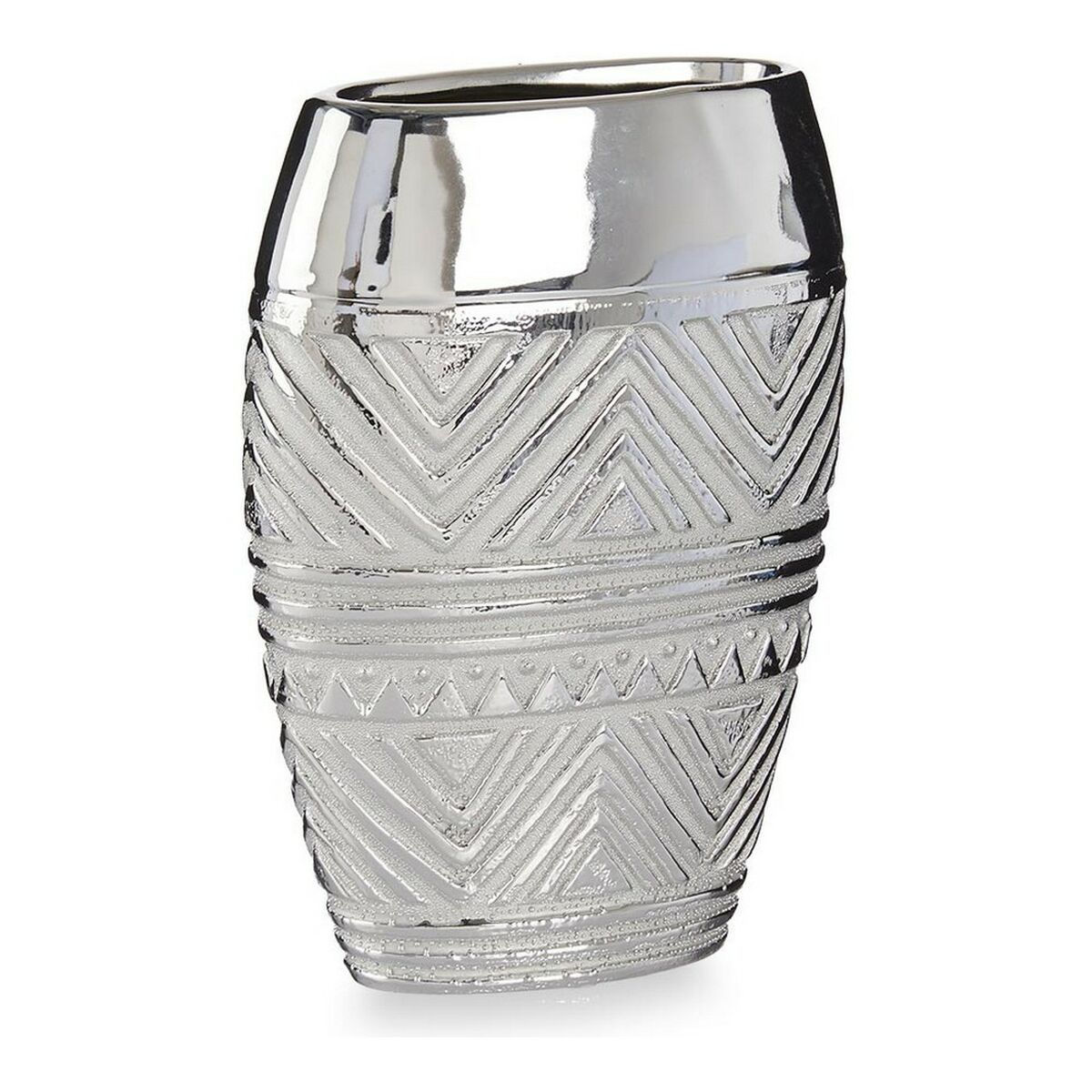 Vas bredd Keramik Silvrig (9,5 x 26,5 x 19,5 cm) - 2