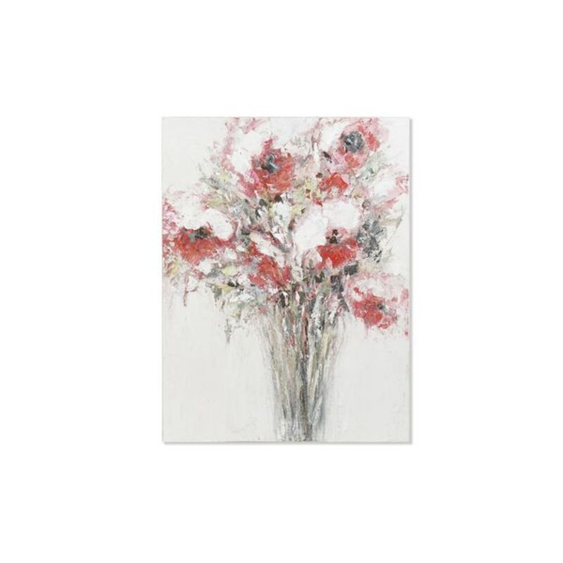 Tavla DKD Home Decor Handmålad Virágok (90 x 3 x 120 cm) - 4