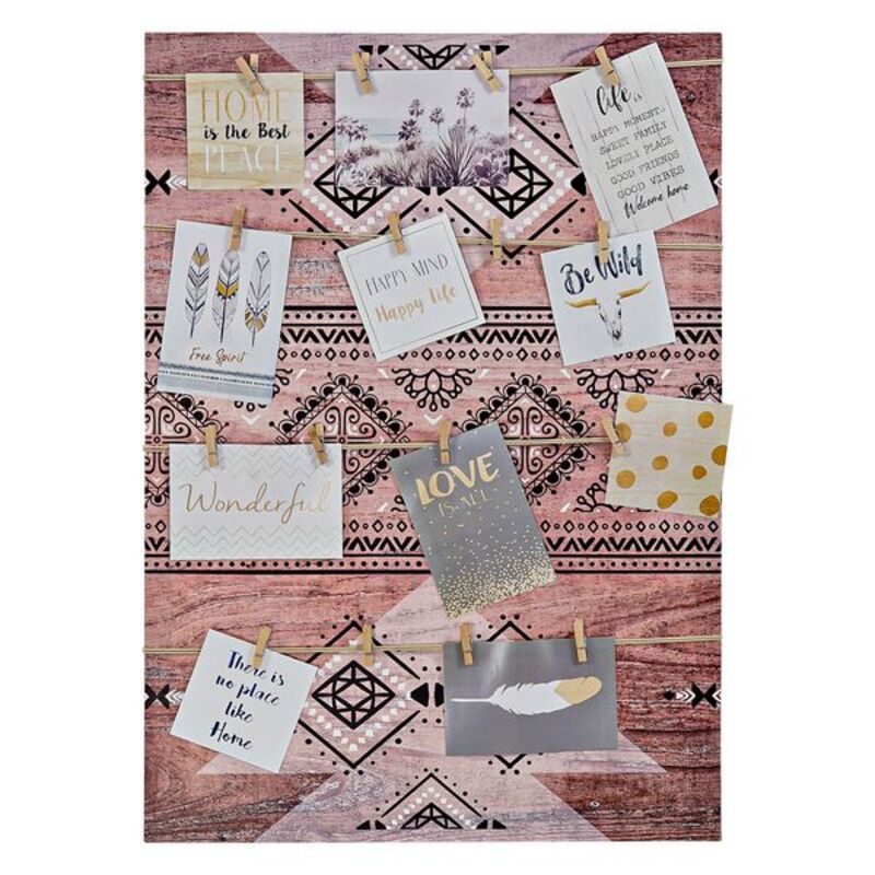 Fotoramar DKD Home Decor Brun Kanvas Etnisk 50,5 x 3,5 x 70 cm