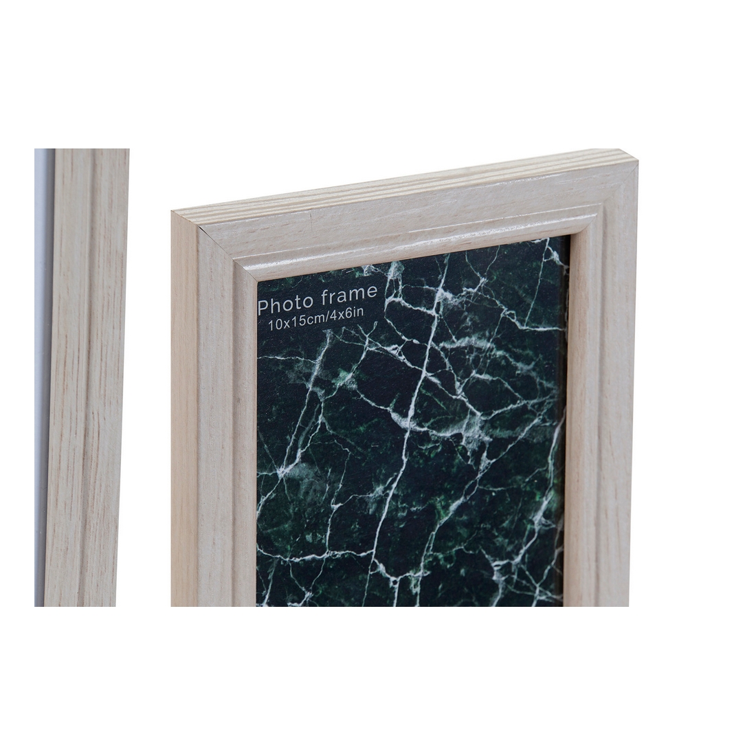 Fotoram DKD Home Decor 48 x 6 x 34 cm Glas Naturell Papper Tropiskt Trä MDF - 2