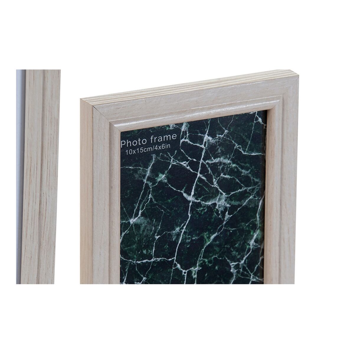 Fotoram DKD Home Decor 48 x 6 x 34 cm Glas Naturell Papper Tropiskt Trä MDF - 5