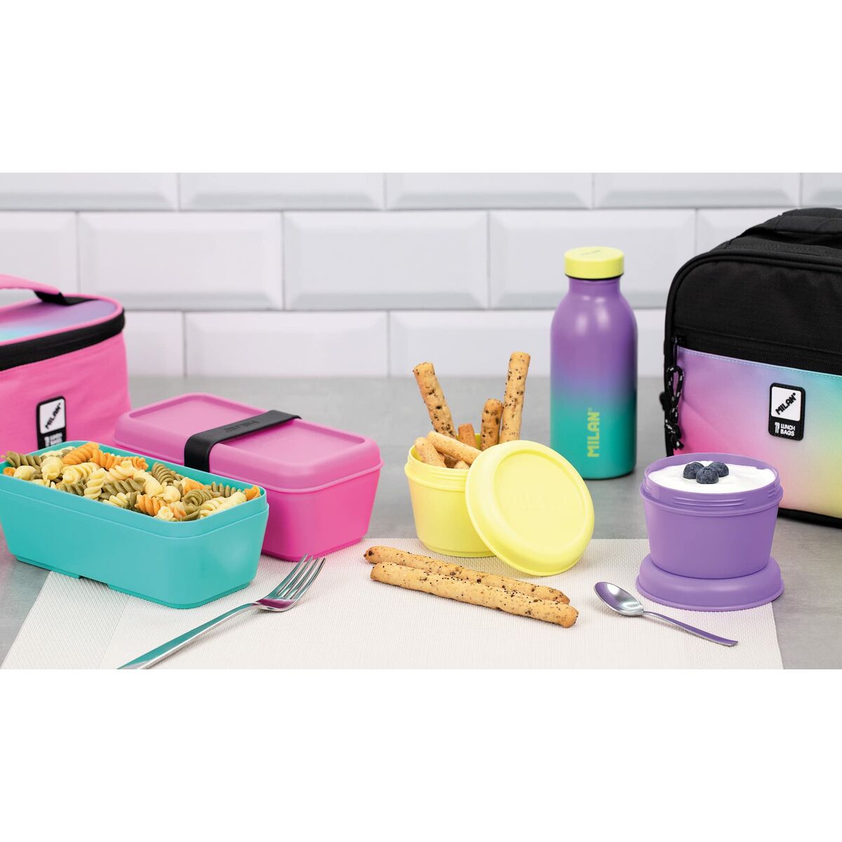 Behållare för matkonservering Milan Sunset Plast Rektangulär 750 ml - 2