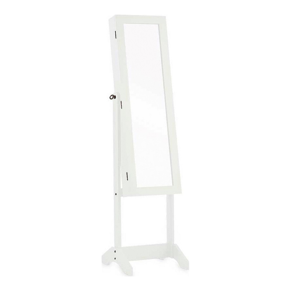 Speglar Smyckeskrin med ben Vit Trä MDF (36 x 140 x 36,5 cm)