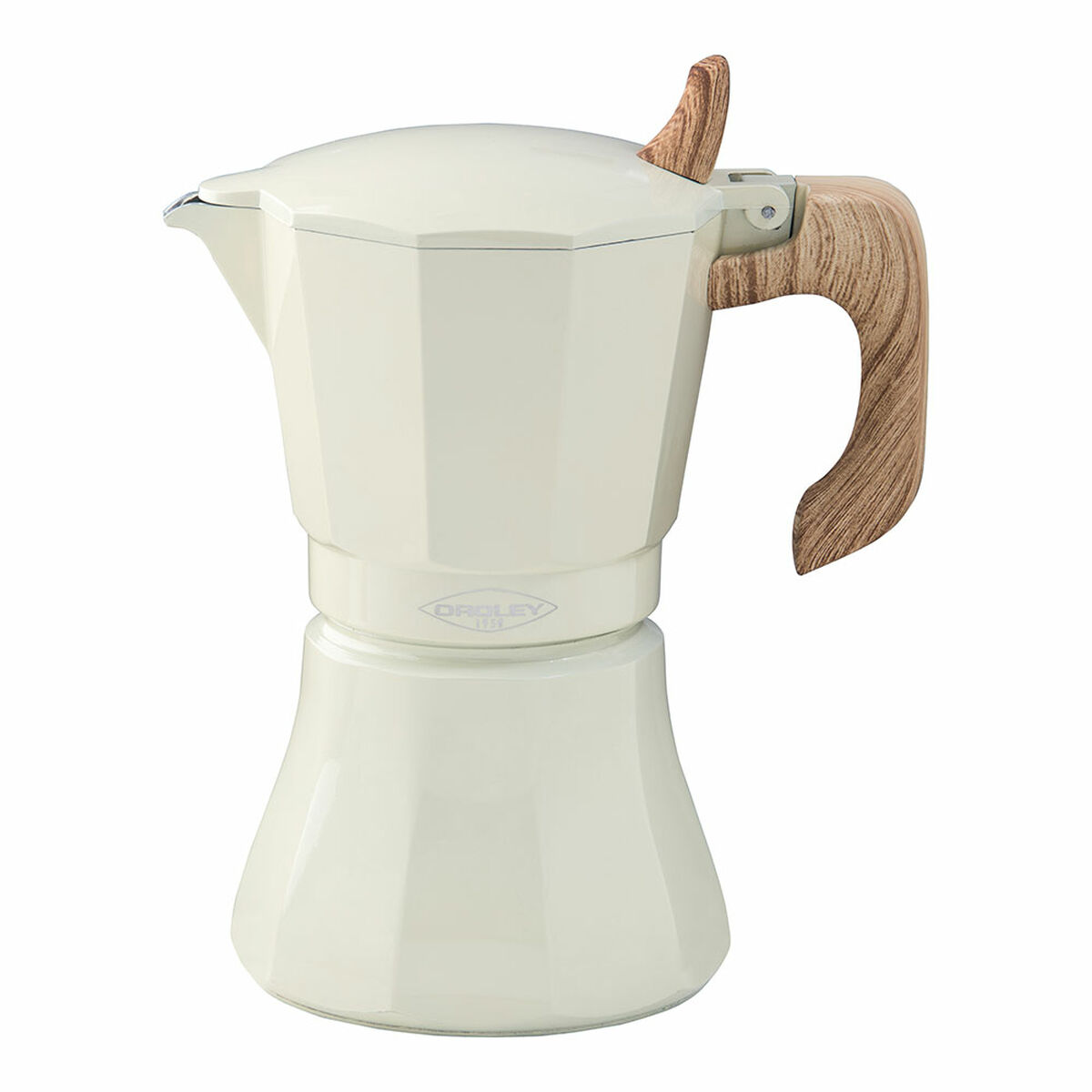Italiensk Kaffepanna Oroley Petra 6 Koppar Aluminium Kräm