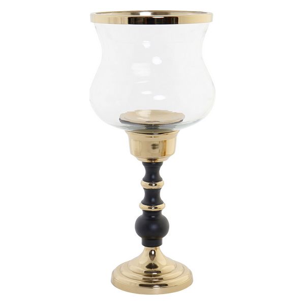 Kandelaber DKD Home Decor Aluminium Glas Mässing (18 x 18 x 42 cm)