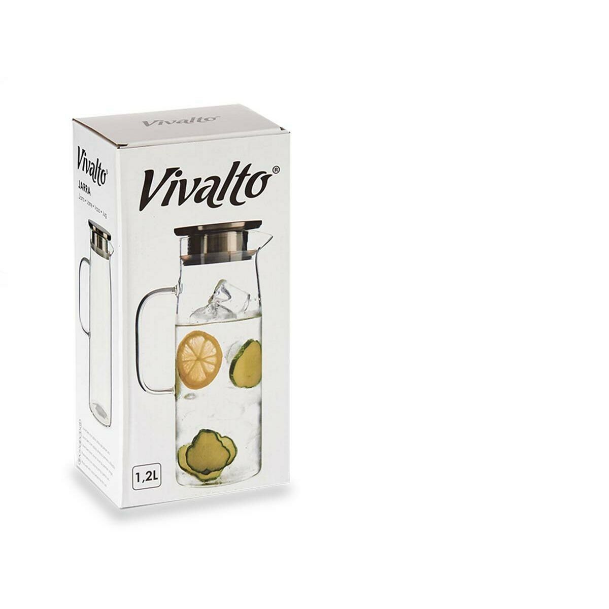Kanna Med lock 1,2 L Transparent Borosilikatglas (9,2 x 25,5 x 14 cm) - 6