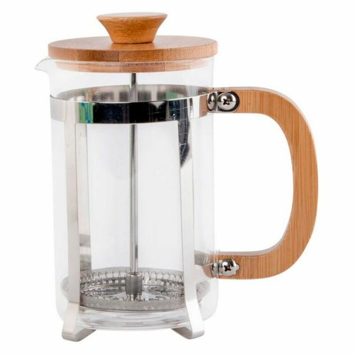 Kaffepress DKD Home Decor 8424001278893 Bambu Stål Borosilikatglas 600 ml (600 ml) - 8