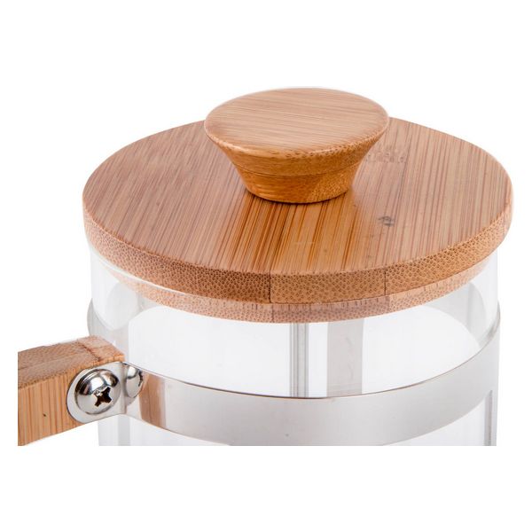 Kaffepress DKD Home Decor 8424001278893 Bambu Stål Borosilikatglas 600 ml (600 ml) - 3