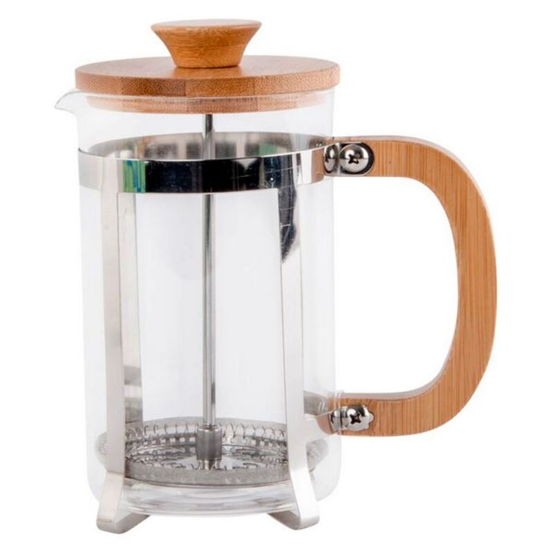 Kaffepress DKD Home Decor 8424001278893 Bambu Stål Borosilikatglas 600 ml (600 ml) - 5
