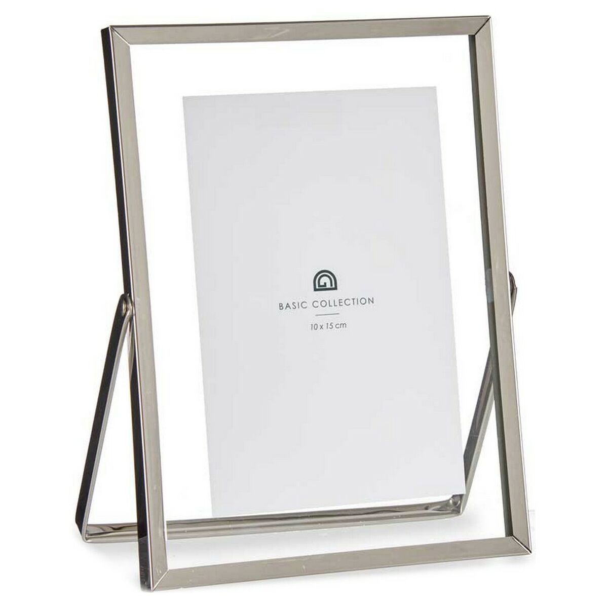 Fotoram Double Silvrig Metall Glas Plast 15,5 x 1 x 20,7 cm (10 x 15 cm) - 2