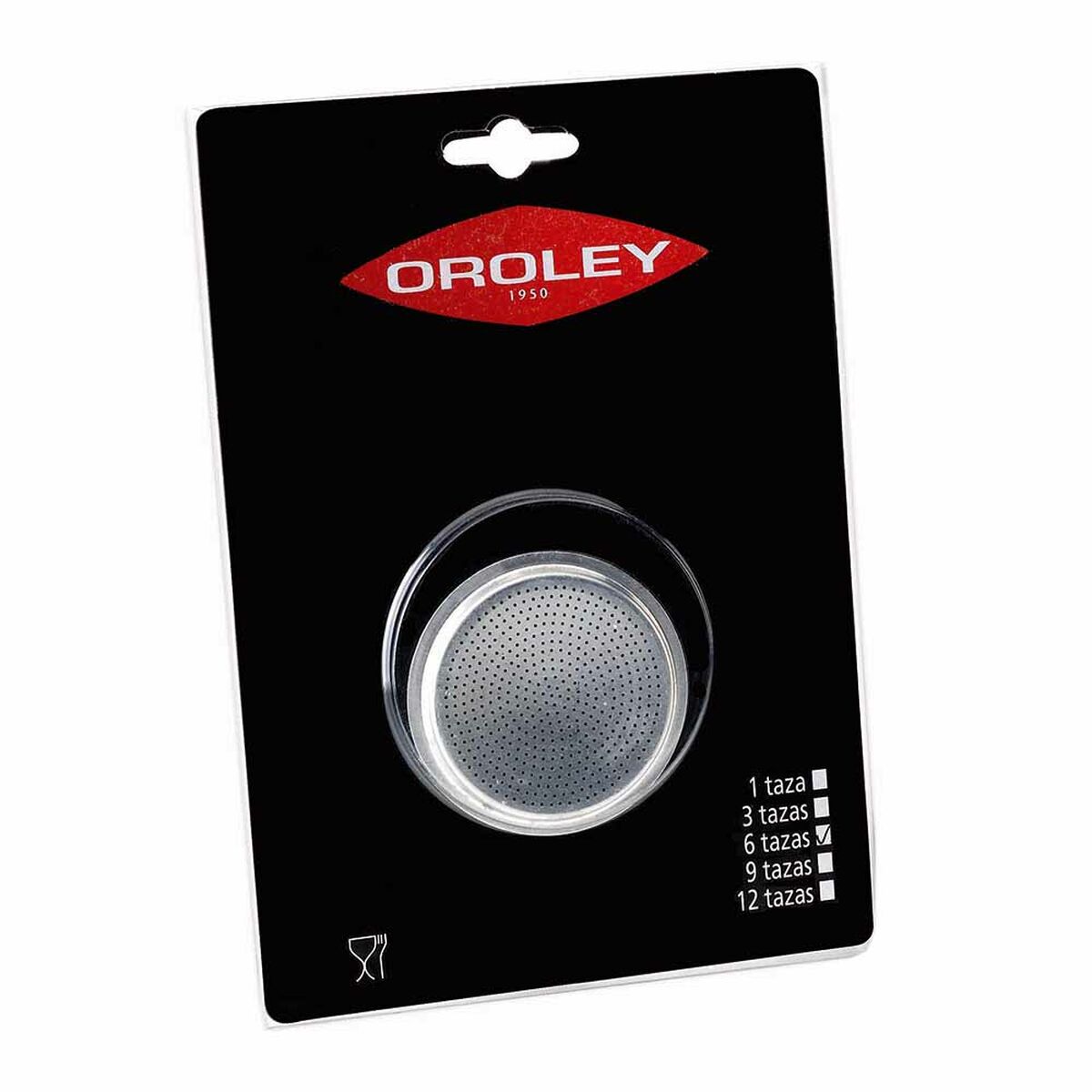 Kaffefilter för italienskt kaffe Oroley Reservdel 6 Koppar