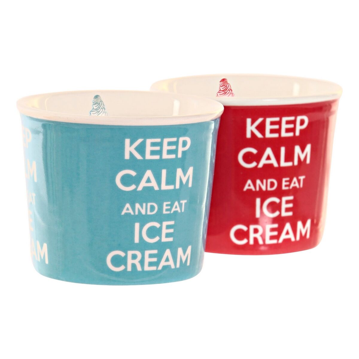Glasset DKD Home Decor Multicolour Keramik Furu - 12