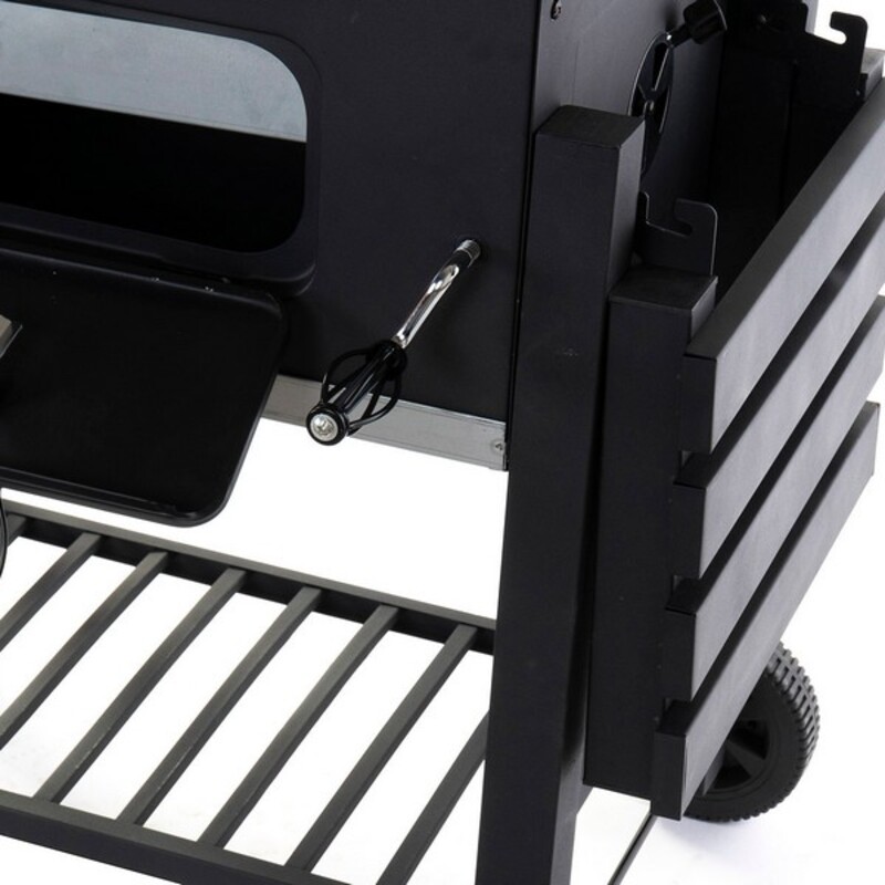 Kolgrill med lock och hjul DKD Home Decor Stål (140 x 60 x 108 cm) - 4