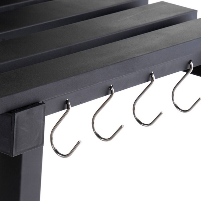 Kolgrill med lock och hjul DKD Home Decor Stål (140 x 60 x 108 cm) - 2