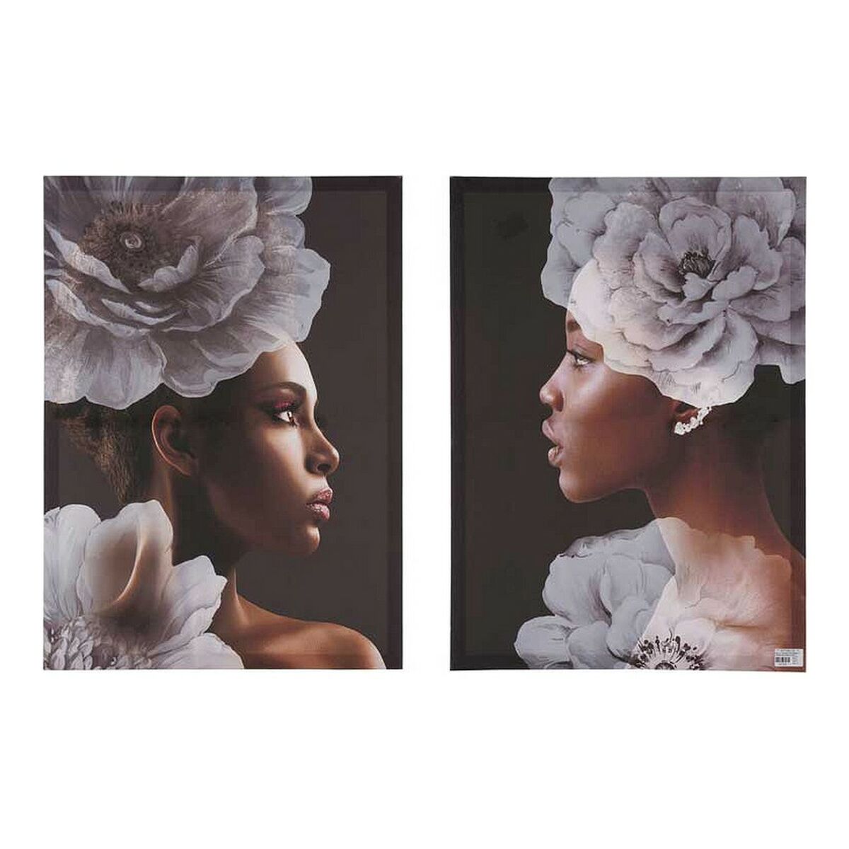 Tavla Kvinna Virágok (2 pcs) (50 x 1,5 x 70 cm) - 2