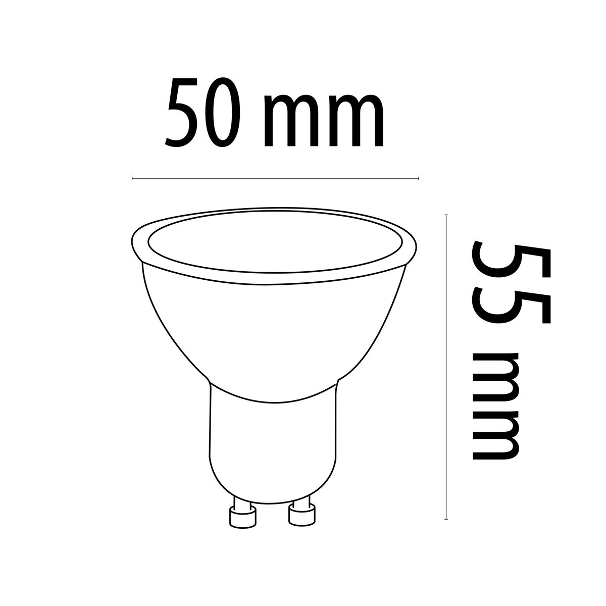 LED-lampa TM Electron GU10 (5000 K) - 4