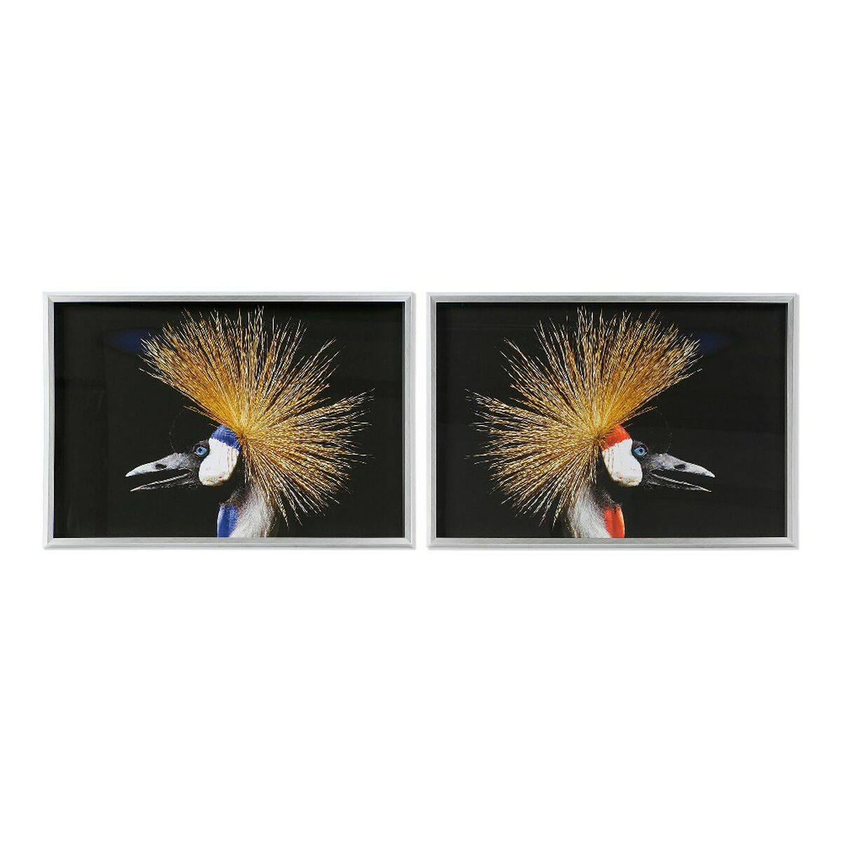 Tavla DKD Home Decor Modern Fågel 94 x 3 x 64 cm (2 antal) - 4