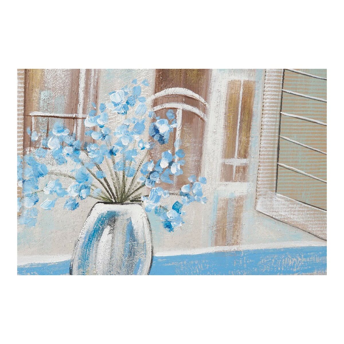 Tavla DKD Home Decor Window 100 x 3 x 100 cm Cottage (2 antal) - 5